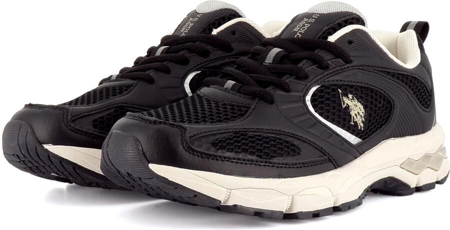 US POLO ASSN. Sneakers laag 'Swift' goud zwart wit - Foto 4