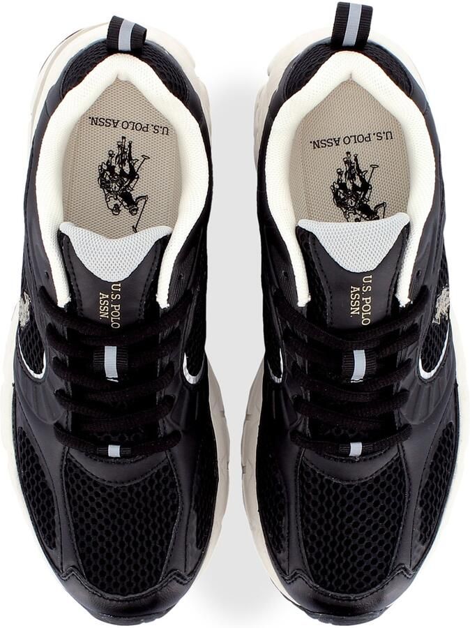 US POLO ASSN. Sneakers laag 'Swift' goud zwart wit - Foto 3