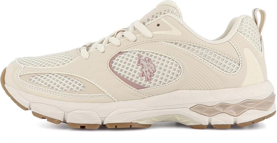 US POLO ASSN. Sneakers laag 'Swift' lichtbeige mauve wit