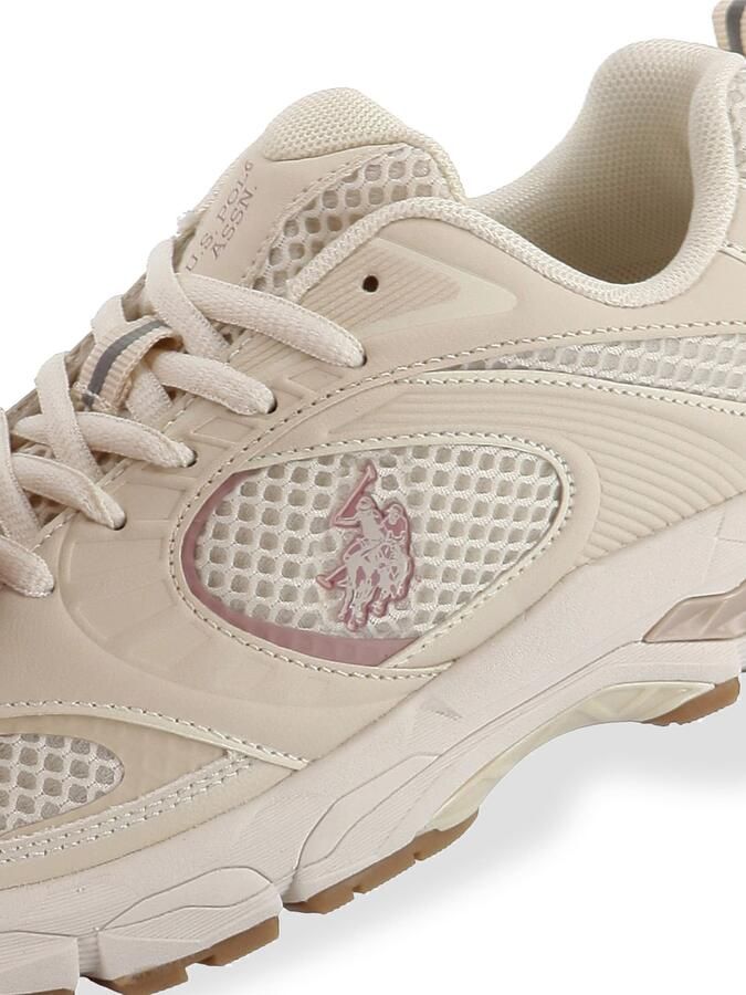 US POLO ASSN. Sneakers laag 'Swift' lichtbeige mauve wit - Foto 4