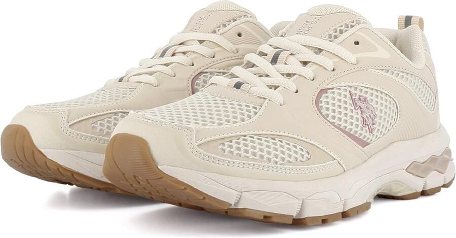 US POLO ASSN. Sneakers laag 'Swift' lichtbeige mauve wit - Foto 5
