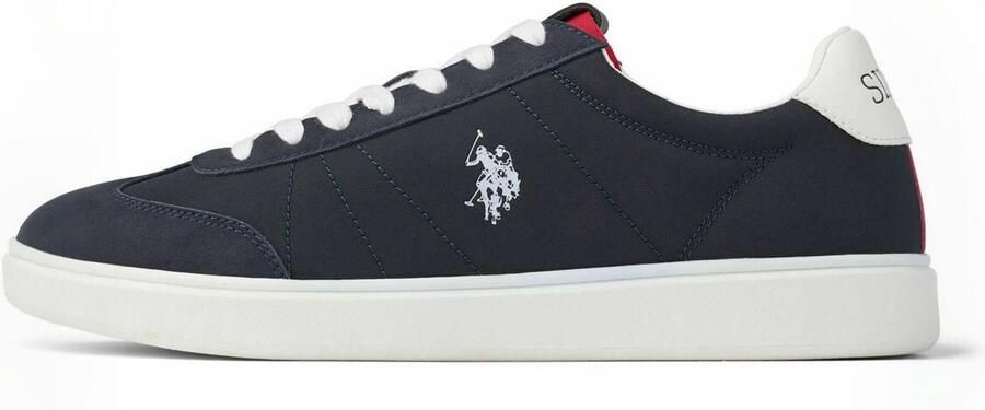 U.S. POLO ASSN. Sneakers laag 'UMByron' donkerblauw rood wit