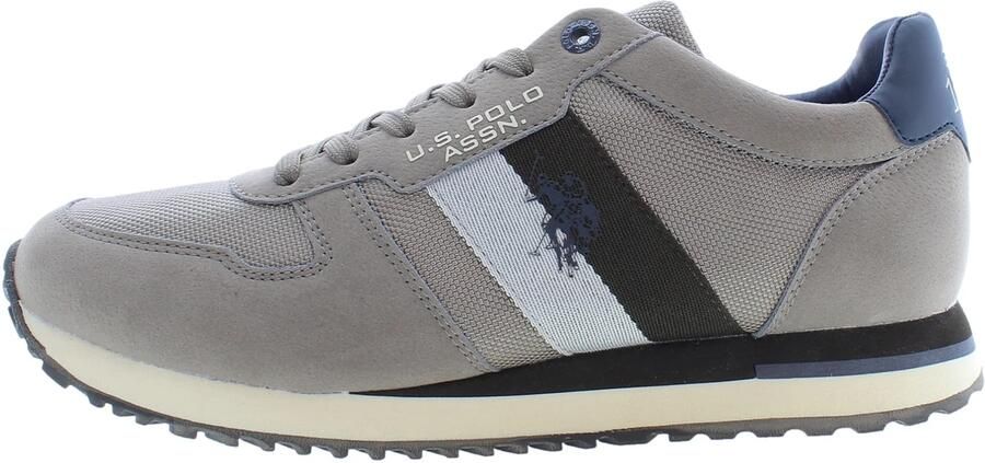 U.s. Polo Assn. Heren Xirio004 Sneaker in Taupe Eco-Suede Stof Brown - Foto 1
