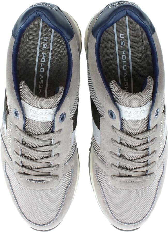 U.s. Polo Assn. Heren Xirio004 Sneaker in Taupe Eco-Suede Stof Brown - Foto 3