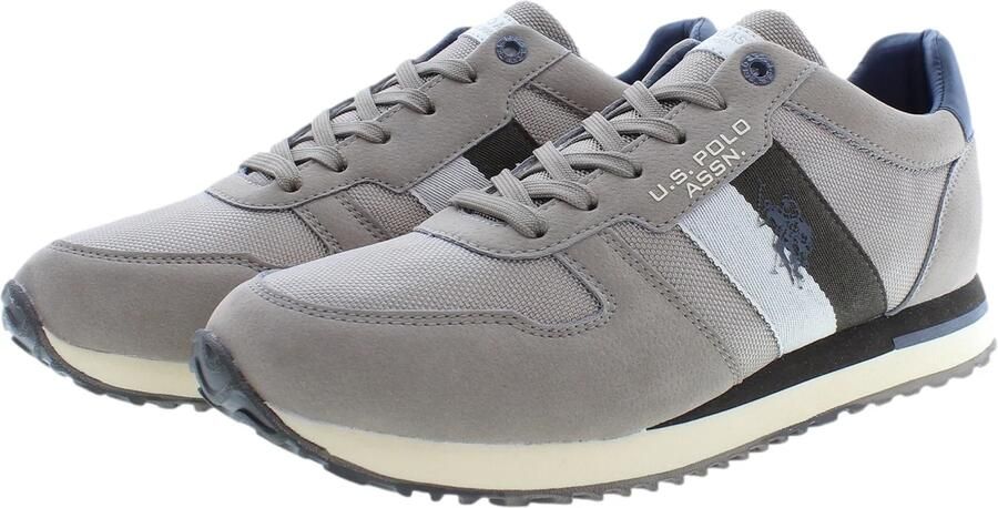U.s. Polo Assn. Heren Xirio004 Sneaker in Taupe Eco-Suede Stof Brown - Foto 5