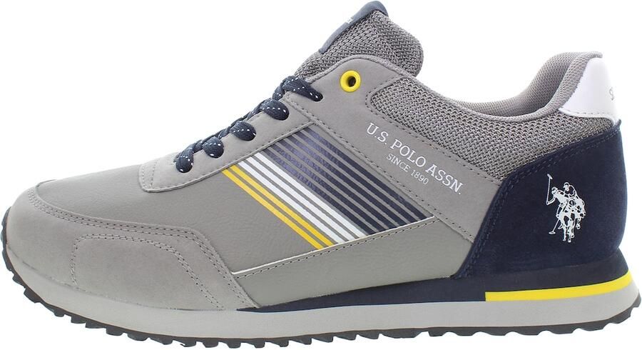 U.S. POLO ASSN. Sneakers laag 'XIRIO010' blauw geel grijs wit