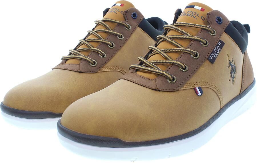 U.S. POLO ASSN. Sneakers laag 'YGOR009MDYT1' donkerblauw karamel zwart - Foto 4
