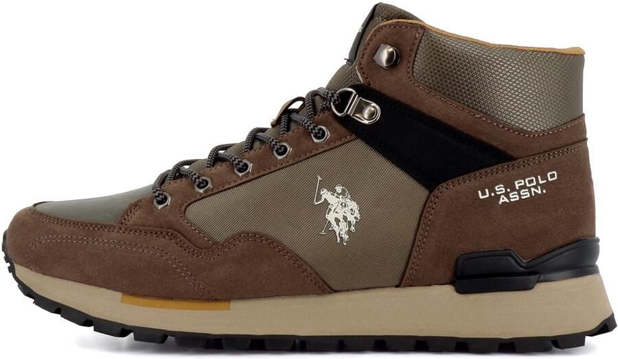 US POLO ASSN. Veterboots 'Aron' bruin olijfgroen