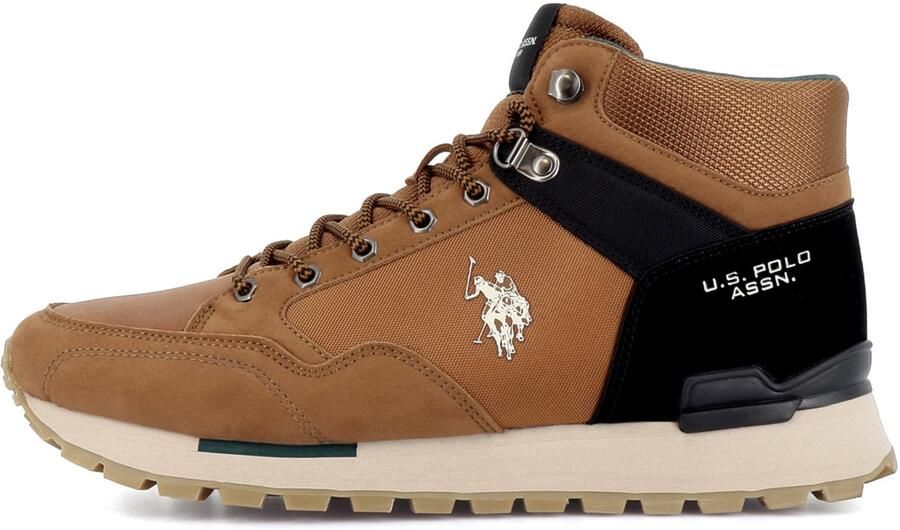US POLO ASSN. Veterboots 'Aron' cognac zwart