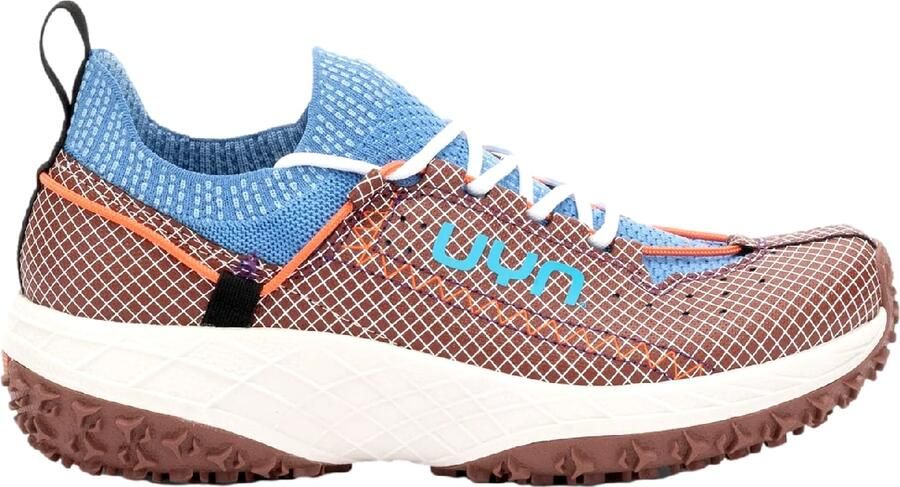 Uyn Veterschoen 'Urban Trail' royal blue koningsblauw chocoladebruin oranje wit