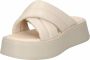 Vagabond Shoemakers Witte Leren Platform Slipper Courtney White Dames - Thumbnail 5