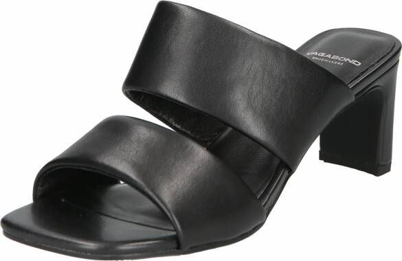 Vagabond Shoemakers Stijlvolle Zwarte Leren Hakken Muiltjes Black Dames - Foto 6