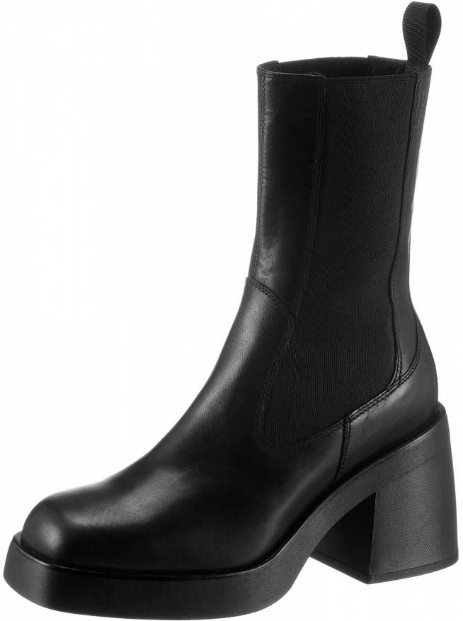 Vagabond Shoemakers Brooke Zwart Leren Vierkante Neus Laarzen Black Dames - Foto 6