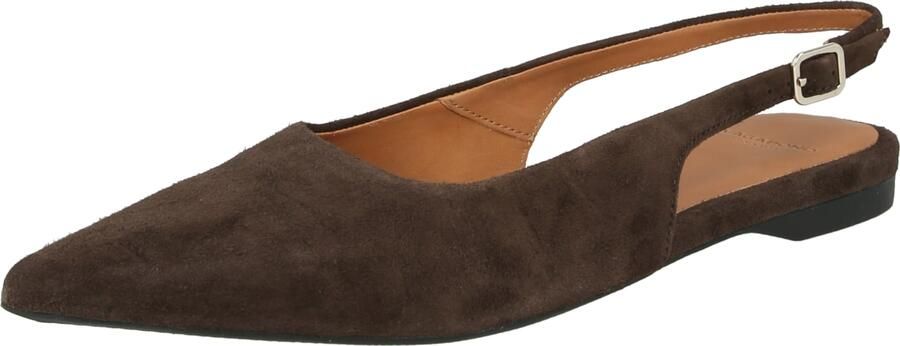 VAGABOND SHOEMAKERS Ballerina met riempjes 'Hermine' chocoladebruin