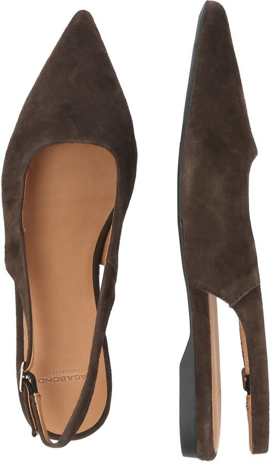 VAGABOND SHOEMAKERS Ballerina met riempjes 'Hermine' chocoladebruin - Foto 2