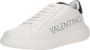 Valentino Witte leren sneakers met logo-opdruk White Heren - Thumbnail 2