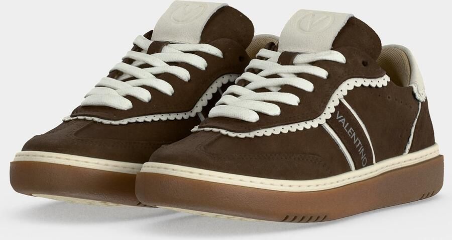Valentino Shoes Sneakers laag 'GLOSSY' donkerbruin natuurwit - Foto 5
