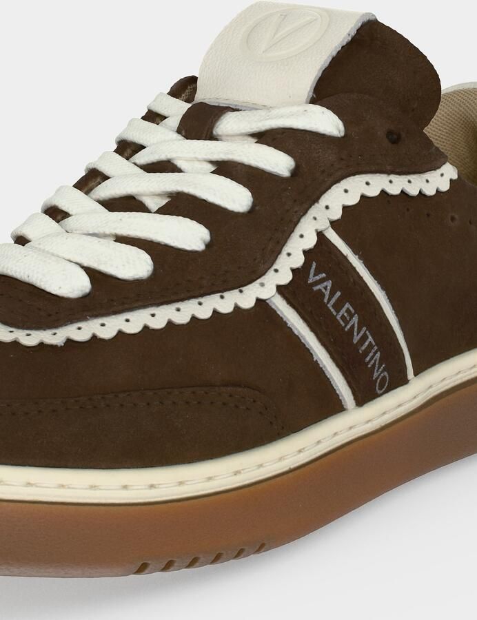 Valentino Shoes Sneakers laag 'GLOSSY' donkerbruin natuurwit - Foto 3