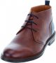VANLIER Heren Veterschoenen Boston Cognac Bruin - Thumbnail 2