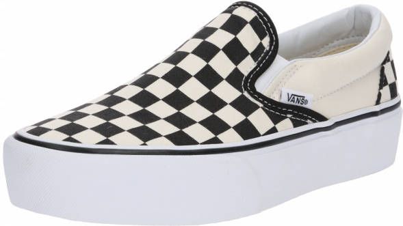 Vans Classic Slip-On Platform Sneakers Unisex Black And White Checker White - Foto 6