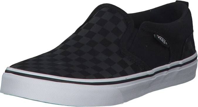 Vans Youth Asher Checker Sneakers Black Black