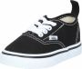 Vans Authentic Elastic Lace sneakers zwart wit Textiel 23.5 - Thumbnail 2