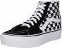 Vans Sneakers Sk8 Hi Platform 2 Zwart Veters Normaal Vrouwen Canvas Rubber Ademend Effen Hoge sneakers - Thumbnail 6