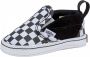 Vans Slip-On V sneakers zwart wit Textiel Ruit 16 - Thumbnail 7