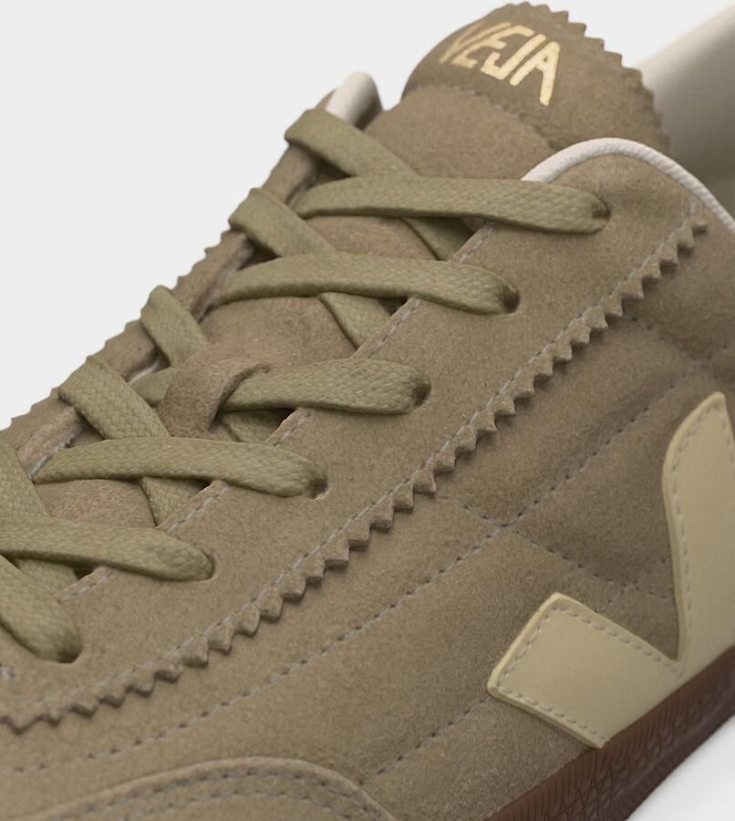 Veja Khaki Leren Sneakers met Suède Details - Foto 6