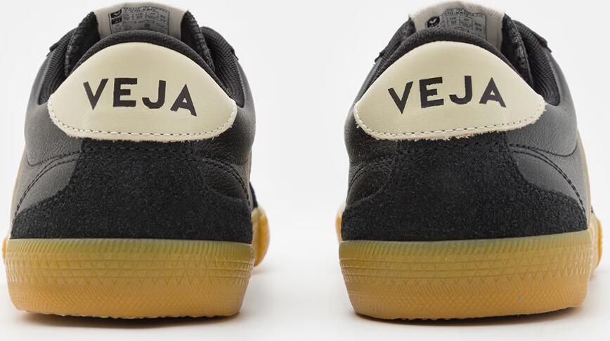Veja Low Profile Leather and Suede Casual Shoes Black Sneakers - Foto 13