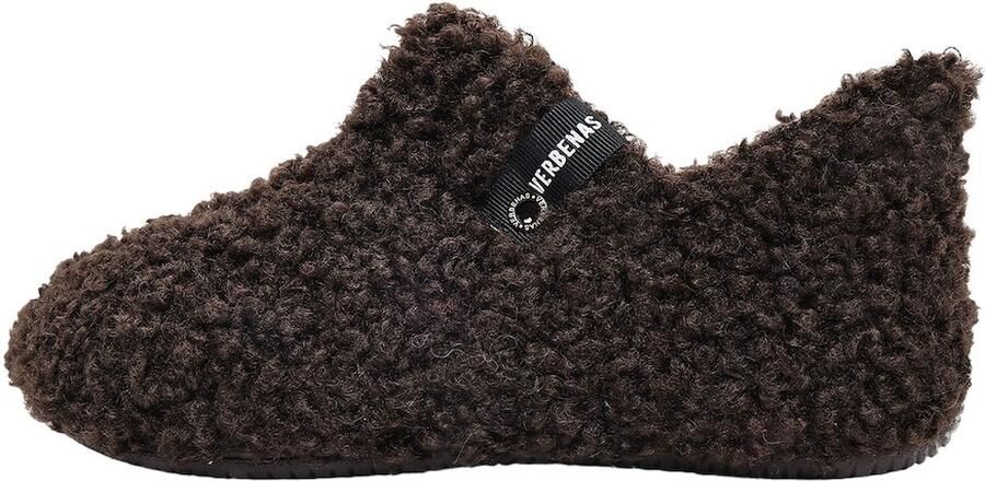 VERBENAS Huisschoenen 'YOI' chocoladebruin