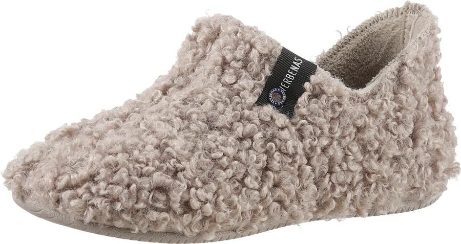 VERBENAS Huisschoenen 'YOI' taupe zwart wit