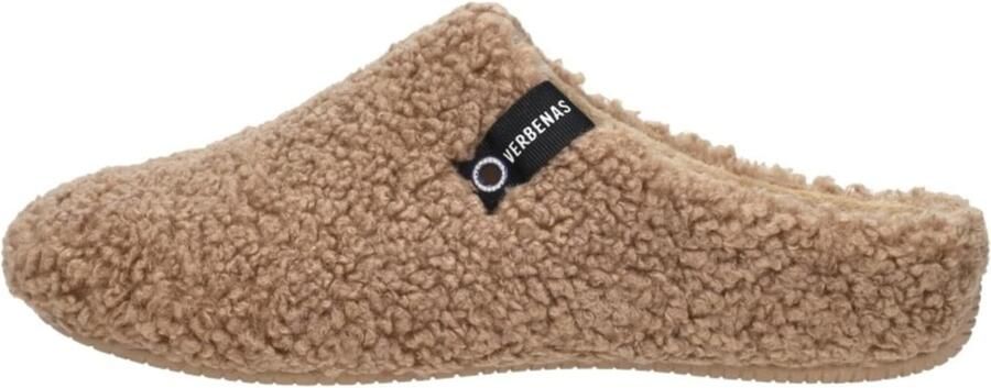 Verbenas York Nairobi Camel Pantoffels Open Sloffen Beige Textiel Dames cognac - Foto 5
