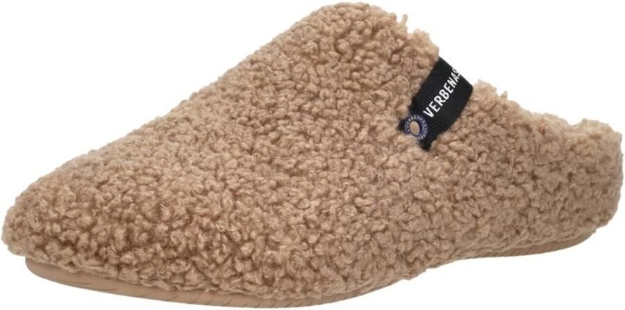 Verbenas York Nairobi Camel Pantoffels Open Sloffen Beige Textiel Dames cognac - Foto 6