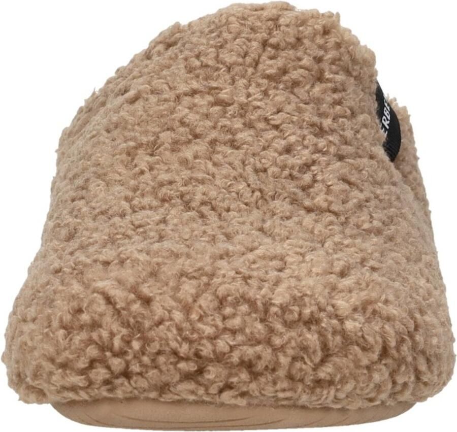 Verbenas York Nairobi Camel Pantoffels Open Sloffen Beige Textiel Dames cognac - Foto 9