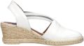Verbenas Maika Sandalen Touwzool Wit - Wit