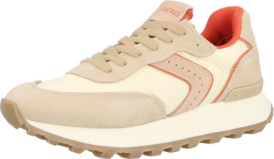 VERBENAS Sneakers laag 'CLODETTE TESSALI' beige crème abrikoos