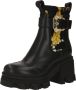 Versace Jeans Couture Zwarte Enkellaarsjes voor Vrouwen Black Dames - Thumbnail 3
