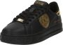Versace Jeans Couture Zwarte leren platte schoenen met gouden details Black Heren - Thumbnail 2