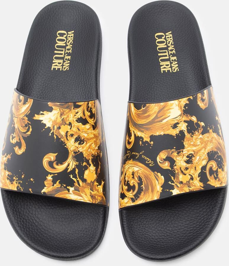 Versace Jeans Couture Muiltjes 'FONDO' ecru lichtbruin safraan zwart - Foto 5