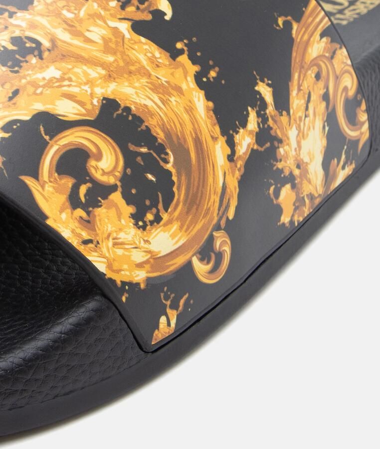 Versace Jeans Couture Muiltjes 'FONDO' ecru lichtbruin safraan zwart - Foto 6