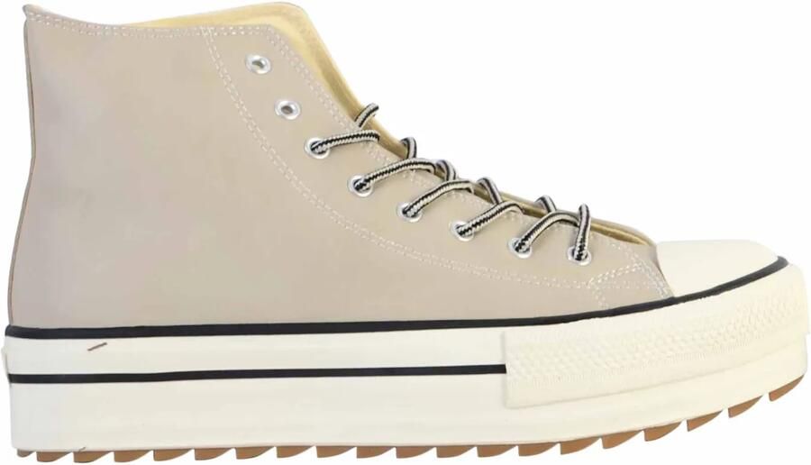 Victoria Dubbele sportschoenen van imitatieleer voor dames Tribu Sierra Beige