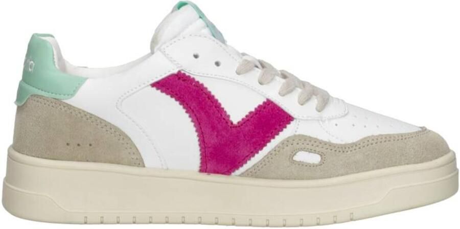 Victoria Sneakers in wit en roze Multicolor Dames