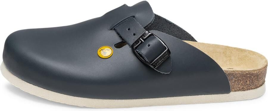 VITAFORM Clogs navy geel