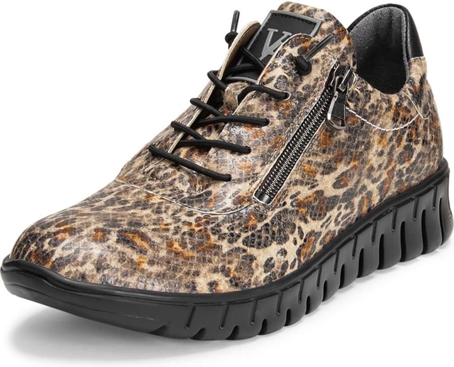 VITAFORM Sneakers laag beige bruin mokka zwart