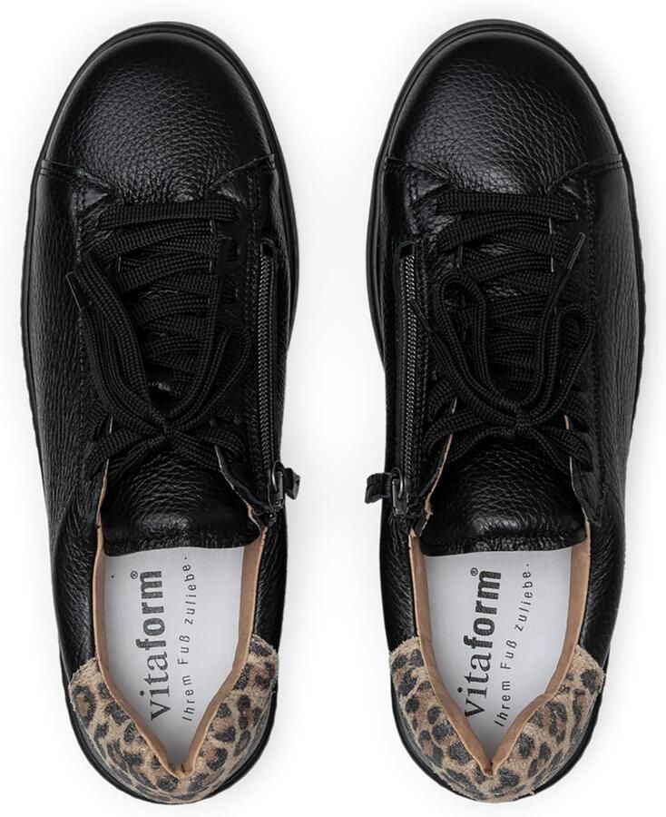 VITAFORM Sneakers laag lichtbeige lichtbruin zwart - Foto 3