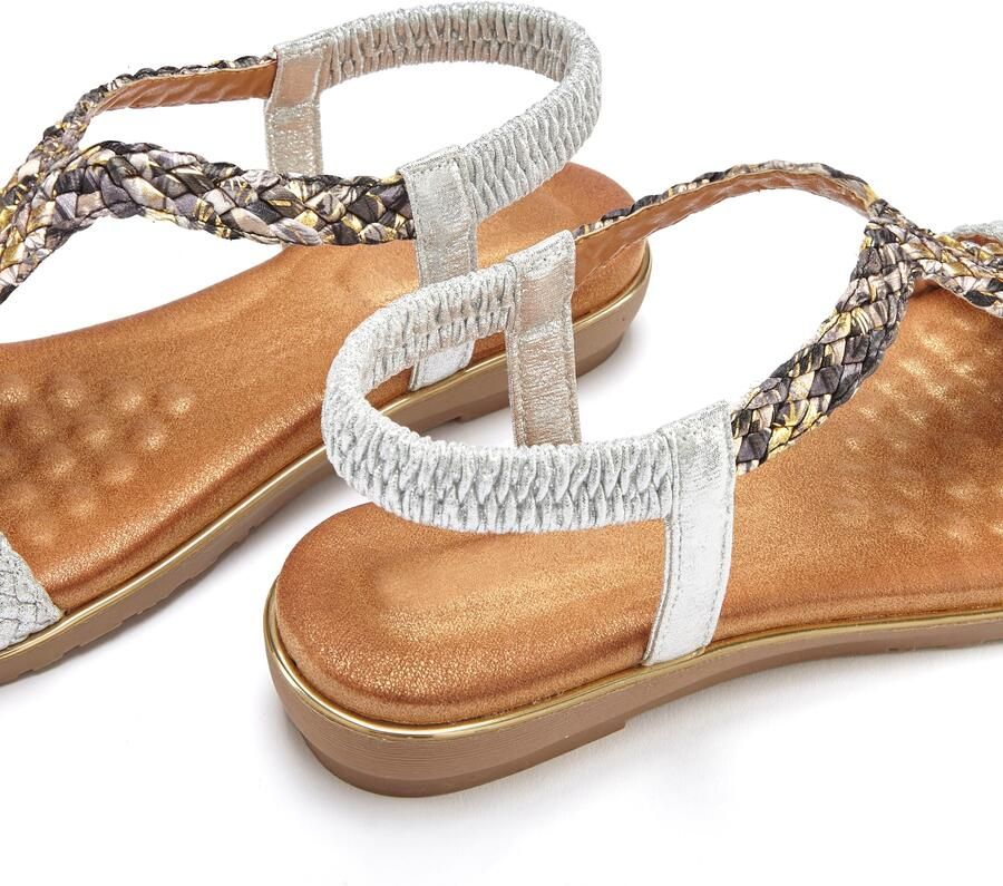 Vivance Sandalen Zomerschoen Sandalette zomerschoen met gevlochten banden en zachte voetbed - Foto 3