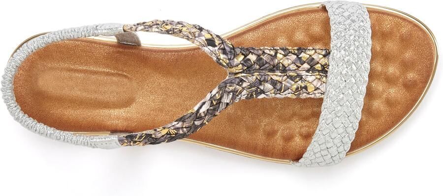 Vivance Sandalen Zomerschoen Sandalette zomerschoen met gevlochten banden en zachte voetbed - Foto 5