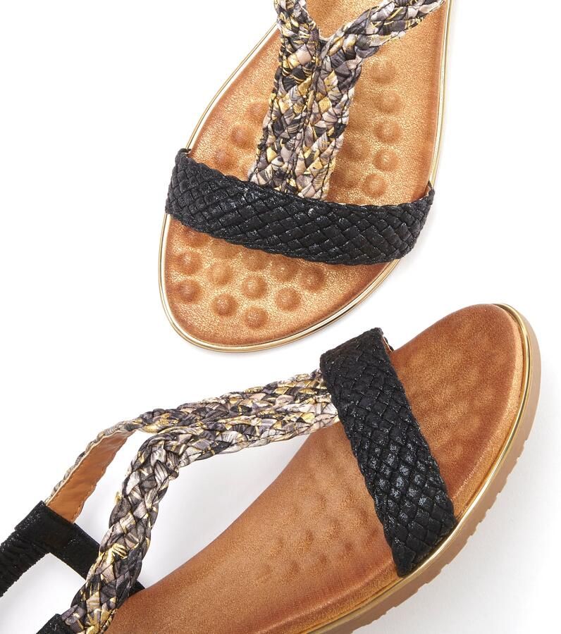 Vivance Sandalen Zomerschoen Sandalette zomerschoen met gevlochten banden en zachte voetbed - Foto 2