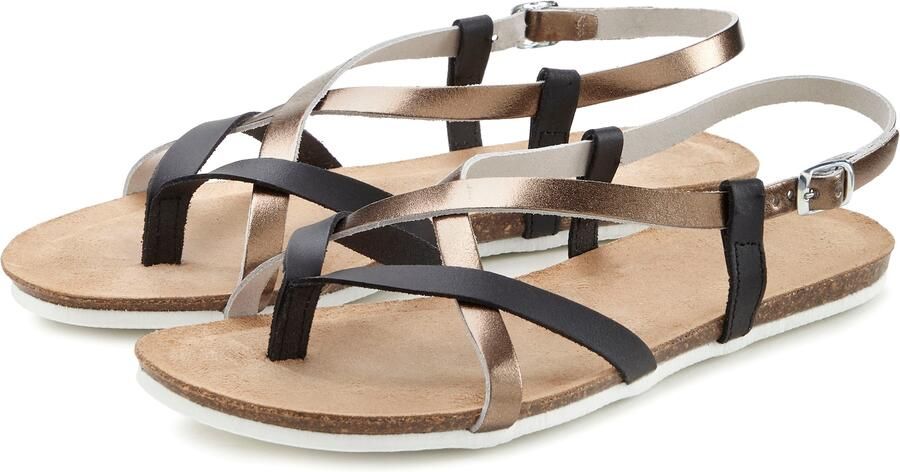 Vivance Teenslippers Sandaal sandalette zomerschoen van hoogwaardig leer - Foto 2